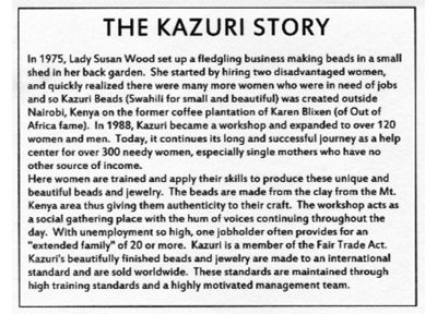 Kazuri info