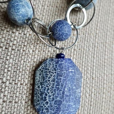 Blue Agate & Silver 4