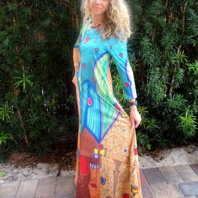 Abstract Maxi Dress 2