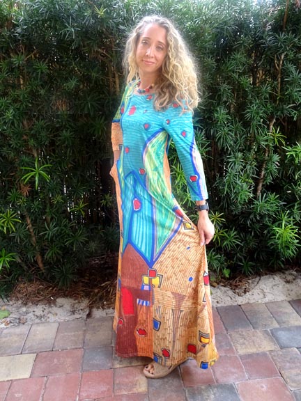 Abstract Maxi Dress 2